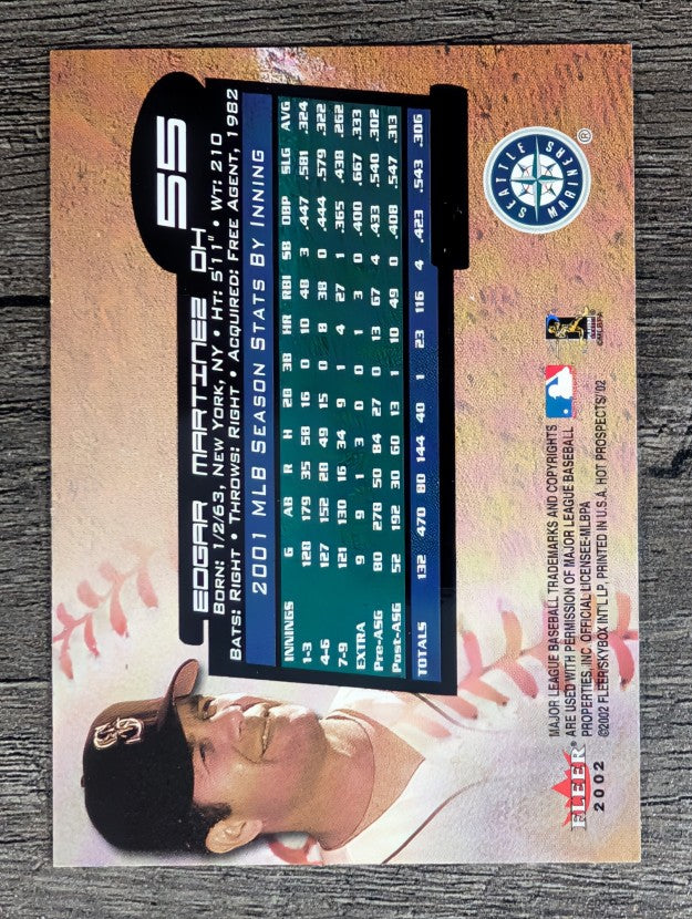 2002 Hot Prospects #55 Edgar Martinez