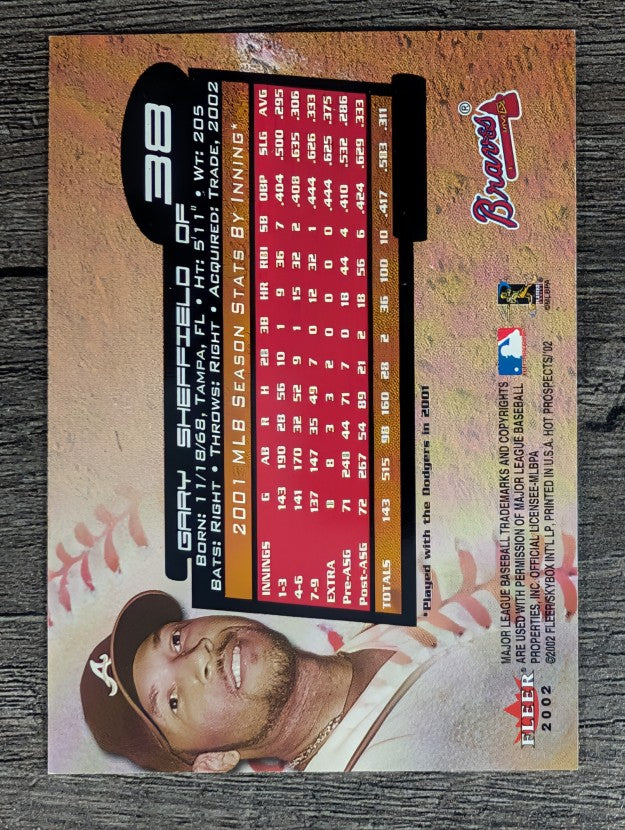 2002 Hot Prospects #38 Gary Sheffield