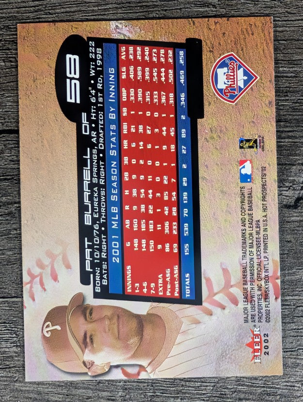 2002 Hot Prospects #58 Pat Burrell