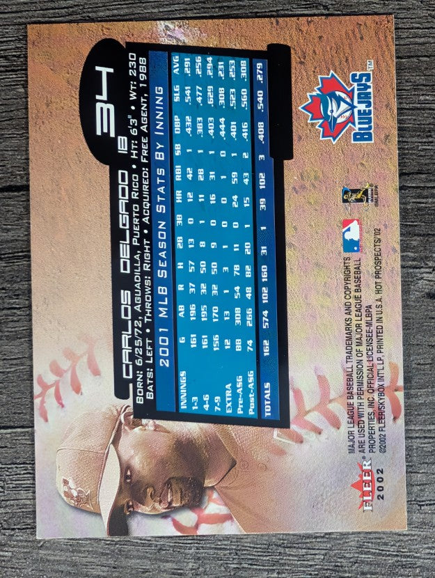 2002 Hot Prospects #34 Carlos Delgado