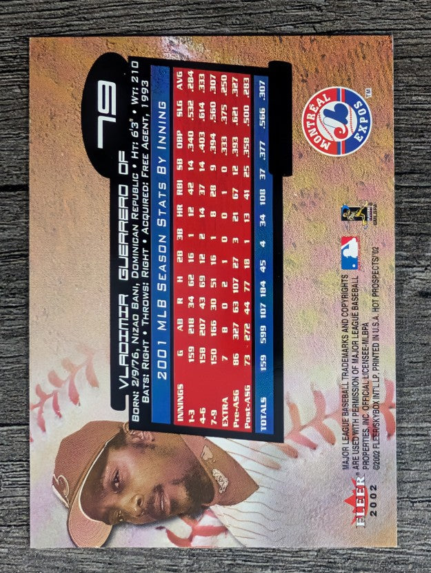 2002 Hot Prospects #79 Vladimir Guerrero