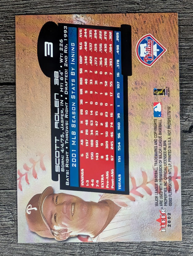 2002 Hot Prospects #3 Scott Rolen