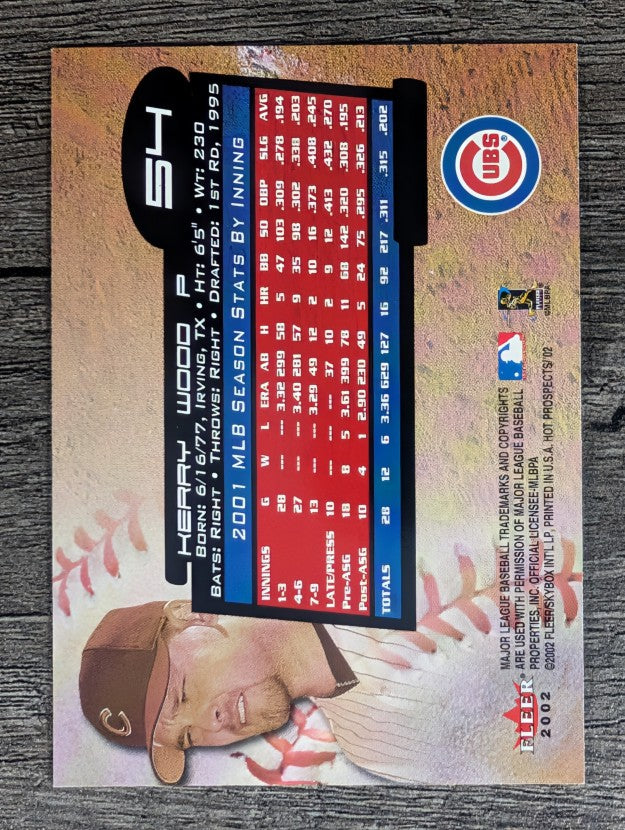 2002 Hot Prospects #54 Kerry Wood