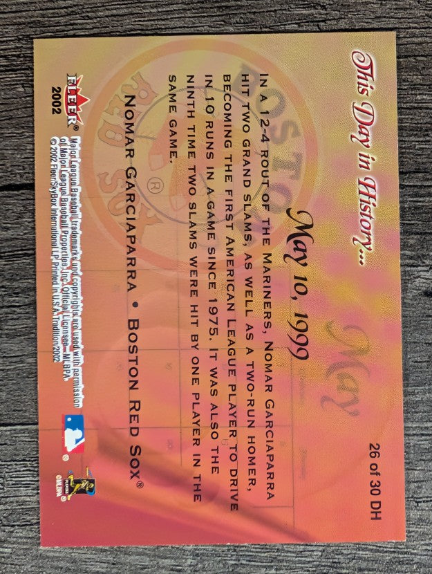 2002 Fleer Tradition This Day in History #26 Nomar Garciaparra