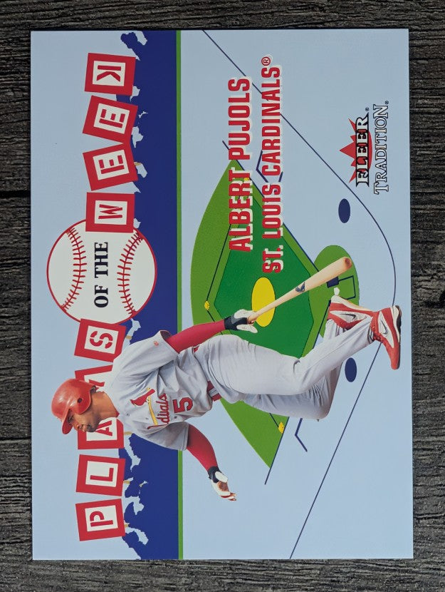 2002 Fleer Tradition Update Plays of the Week #25 Albert Pujols