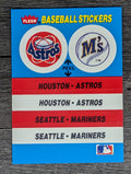 1987 Fleer Team Stickers #21 Houston Astros/Seattle Mariners
