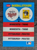 1987 Fleer Team Stickers #29 Minnesota Twins/Pittsburgh Pirates