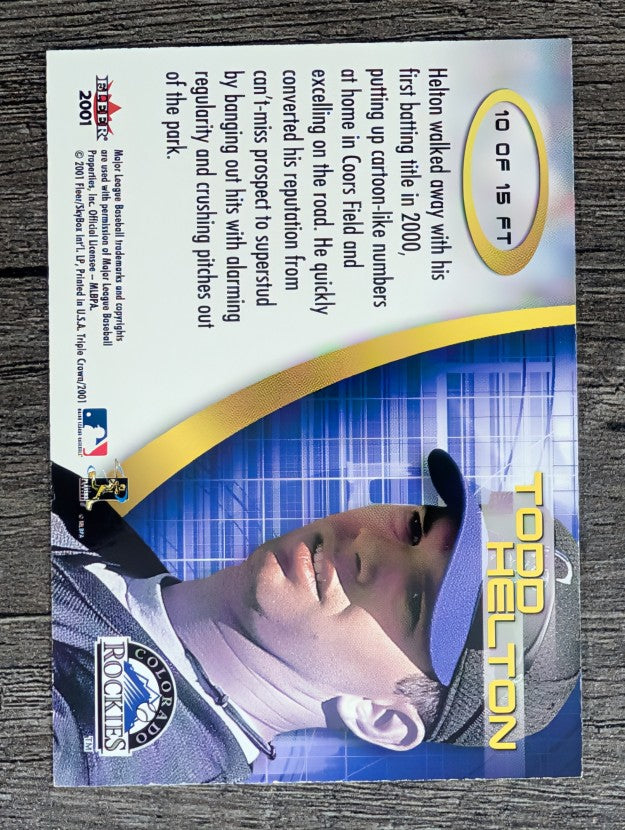 2001 Fleer Triple Crown Future Threats #10 Todd Helton
