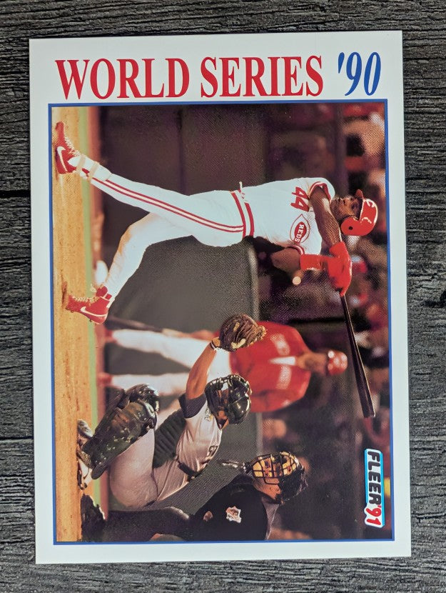 1991 Fleer World Series #1 Eric Davis