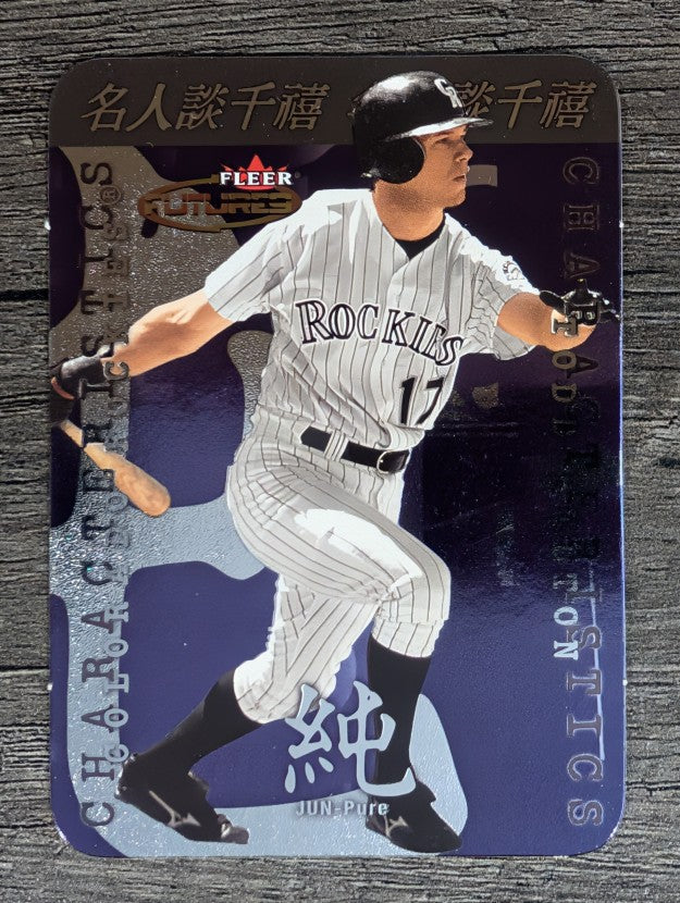 2001 Fleer Futures Characteristics #C8 Todd Helton