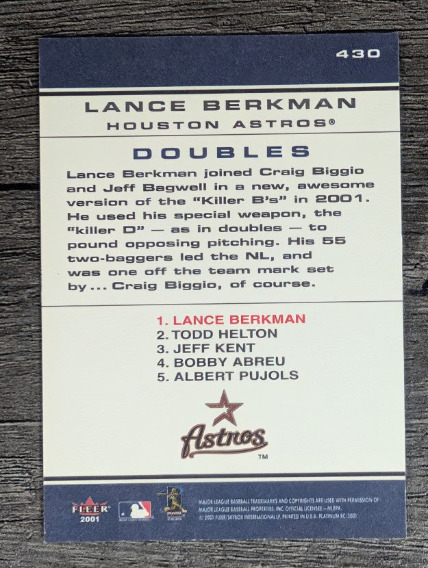 2001 Fleer Platinum #430 Lance Berkman