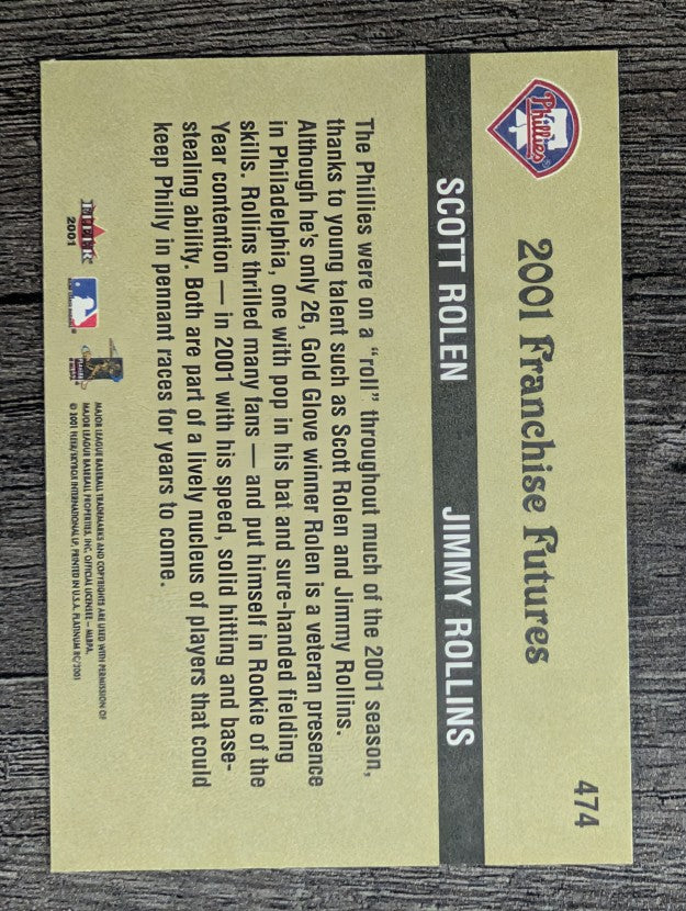 2001 Fleer Platinum #474 Scott Rolen/Jimmy Rollins FF
