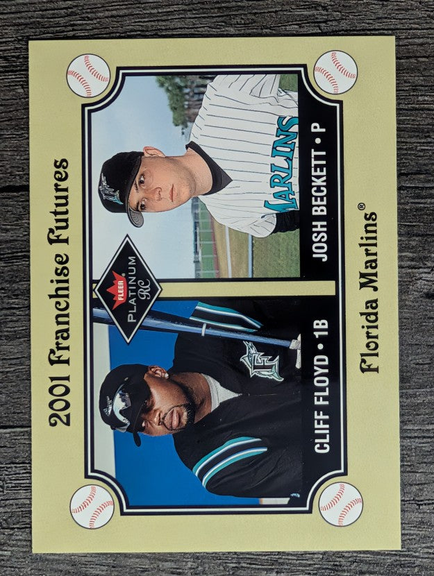 2001 Fleer Platinum #471 Cliff Floyd/Josh Beckett FF