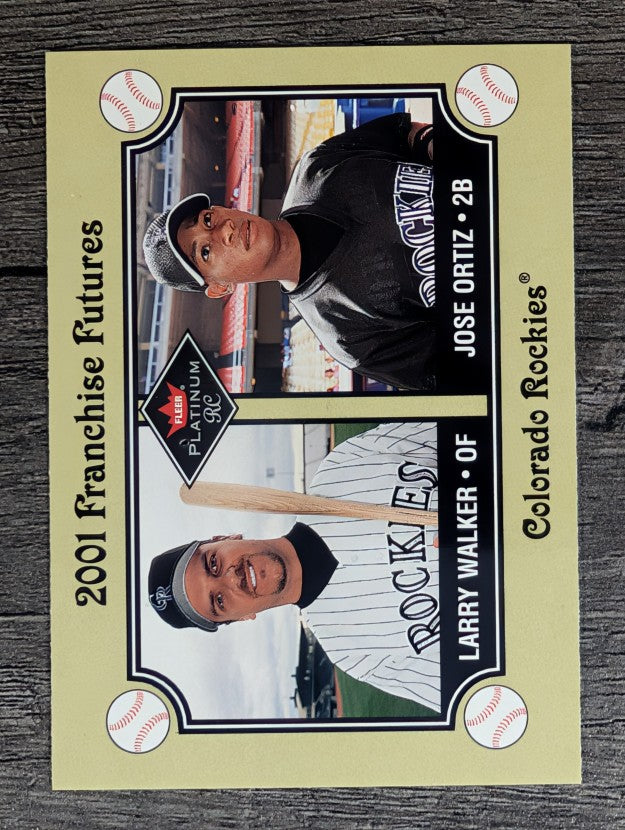 2001 Fleer Platinum #476 Larry Walker/Jose Ortiz FF