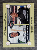 2001 Fleer Platinum #476 Larry Walker/Jose Ortiz FF