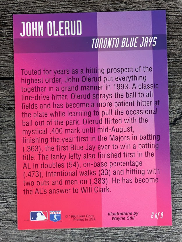 1994 Fleer Pro-Visions #2 John Olerud