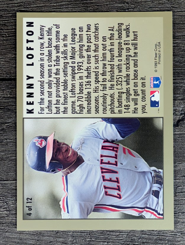 1994 Fleer League Leaders #4 Kenny Lofton