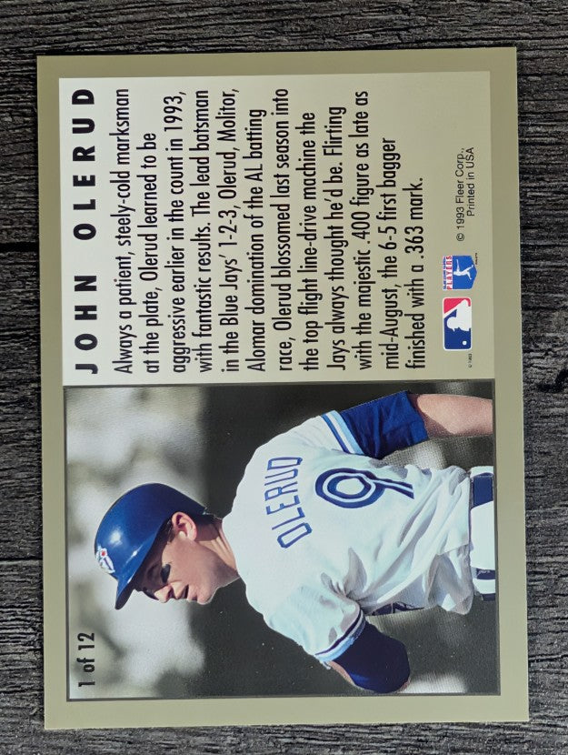 1994 Fleer League Leaders #1 John Olerud