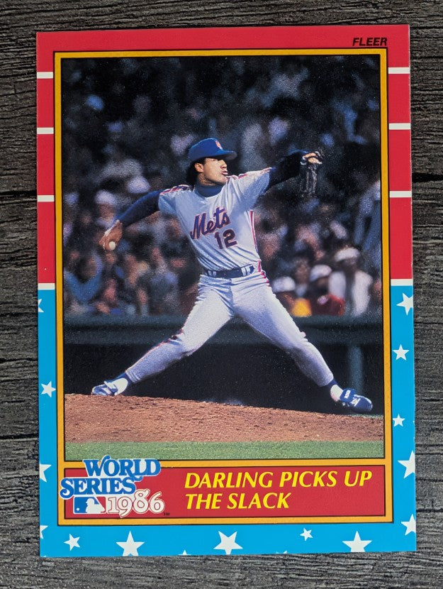 1987 Fleer World Series #5 Ron Darling