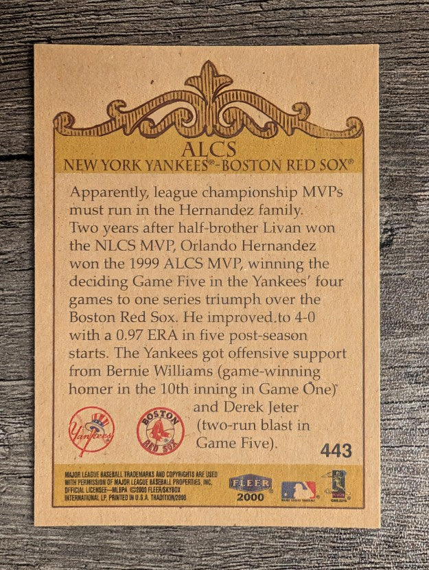 2000 Fleer Tradition #443 Derek Jeter DIV
