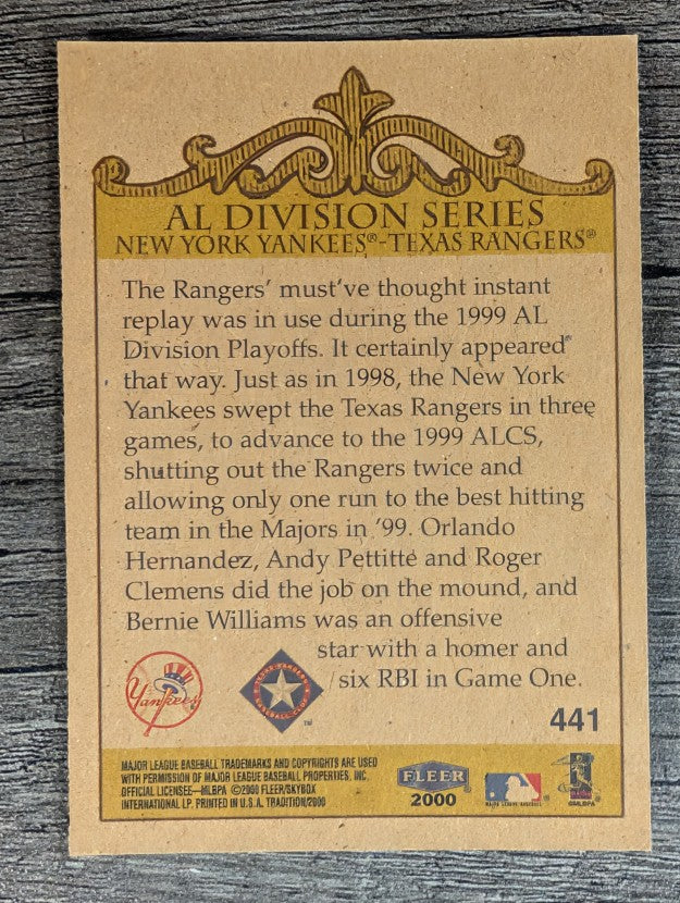 2000 Fleer Tradition #441 Bernie Williams DIV