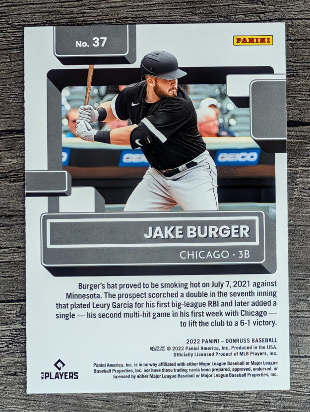 2022 Donruss #37 Jake Burger RR RC
