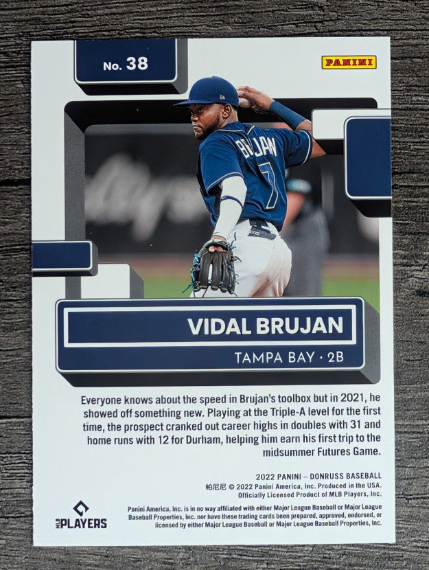 2022 Donruss #38 Vidal Brujan RR RC