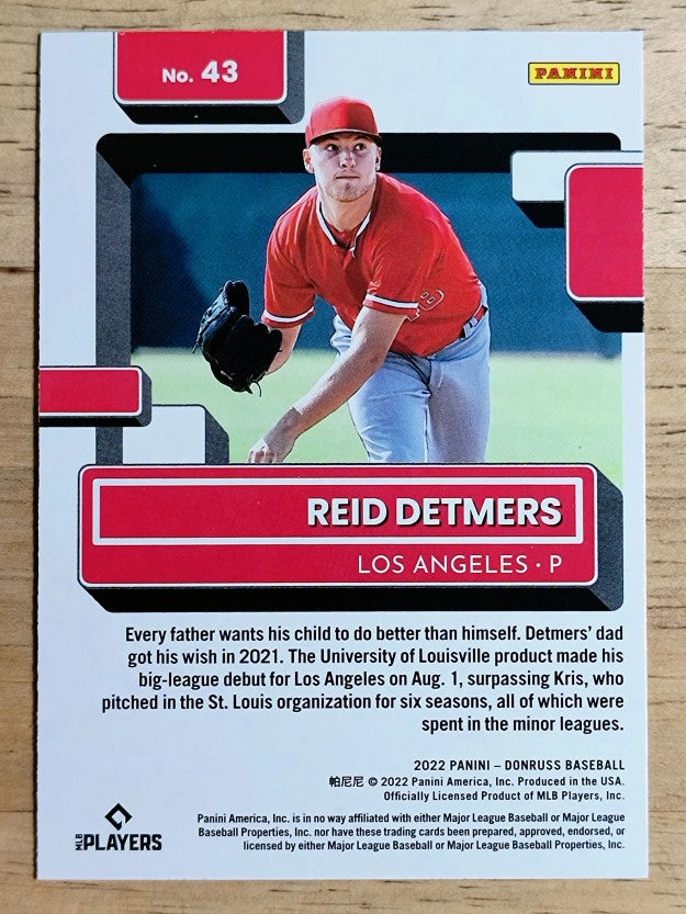 2022 Donruss #43 Reid Detmers RR RC