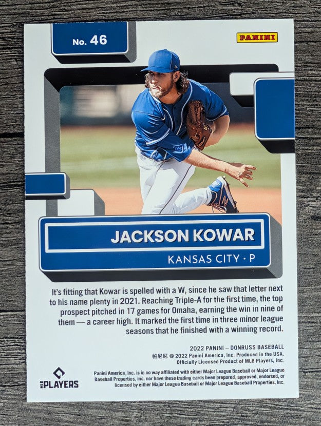 2022 Donruss #46 Jackson Kowar RR RC