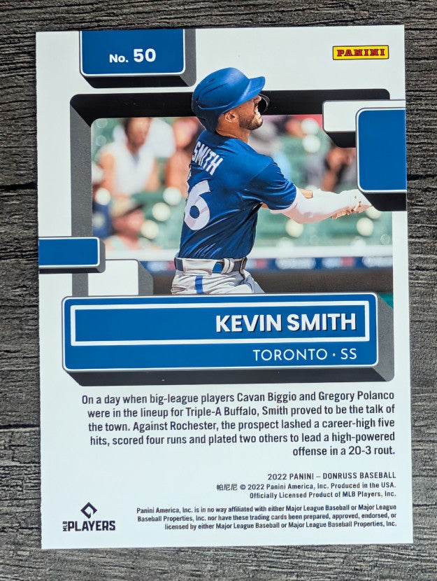 2022 Donruss #50 Kevin Smith RR RC