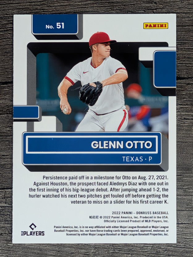 2022 Donruss #51 Glenn Otto RR RC
