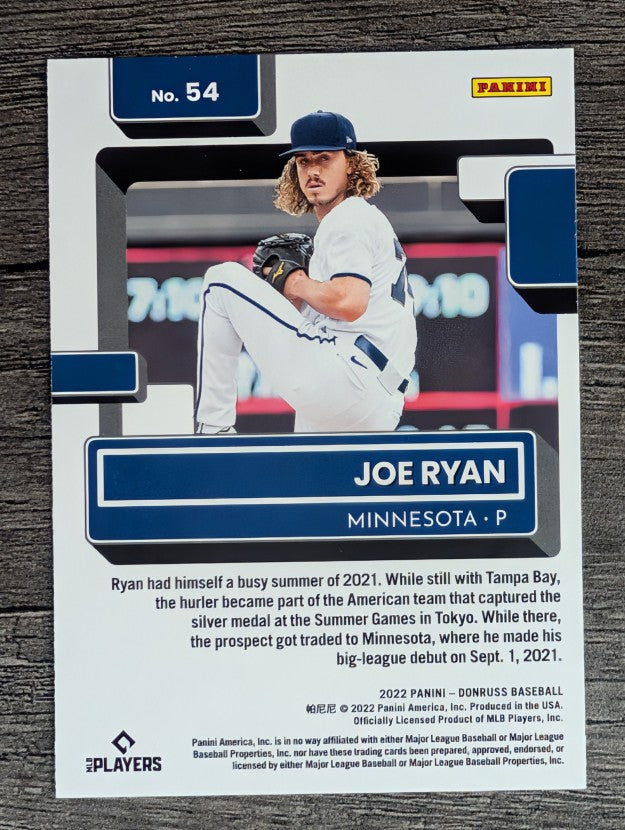 2022 Donruss #54 Joe Ryan RR RC