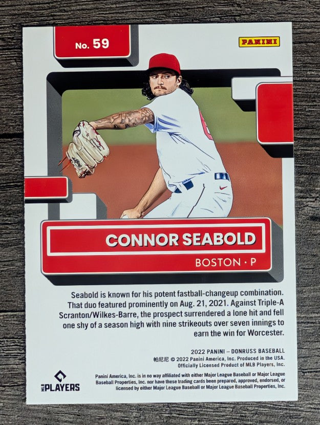 2022 Donruss #59 Connor Seabold RR RC