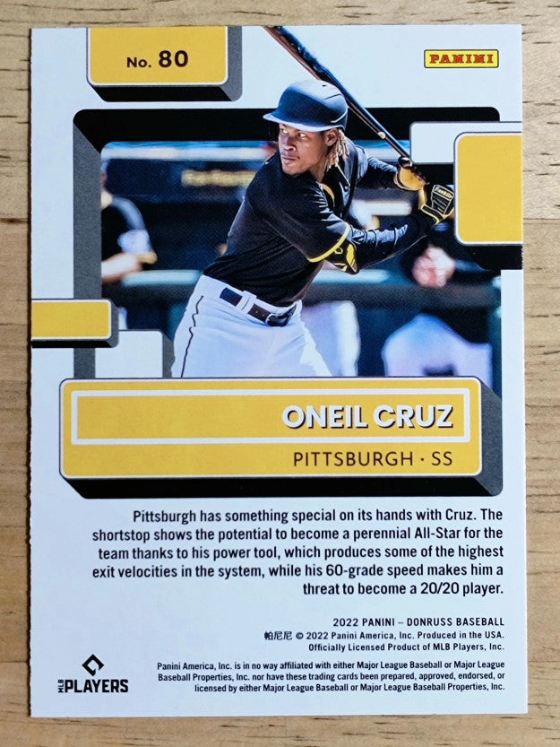 2022 Donruss #80 Oneil Cruz RR RC