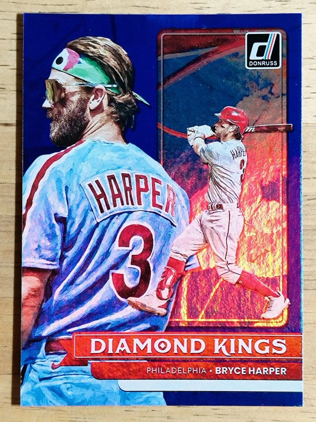 2022 Donruss Holo Blue #17 Bryce Harper DK