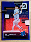 2022 Donruss Holo Blue #33 Matt Manning RR
