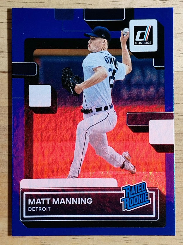 2022 Donruss Holo Blue #33 Matt Manning RR
