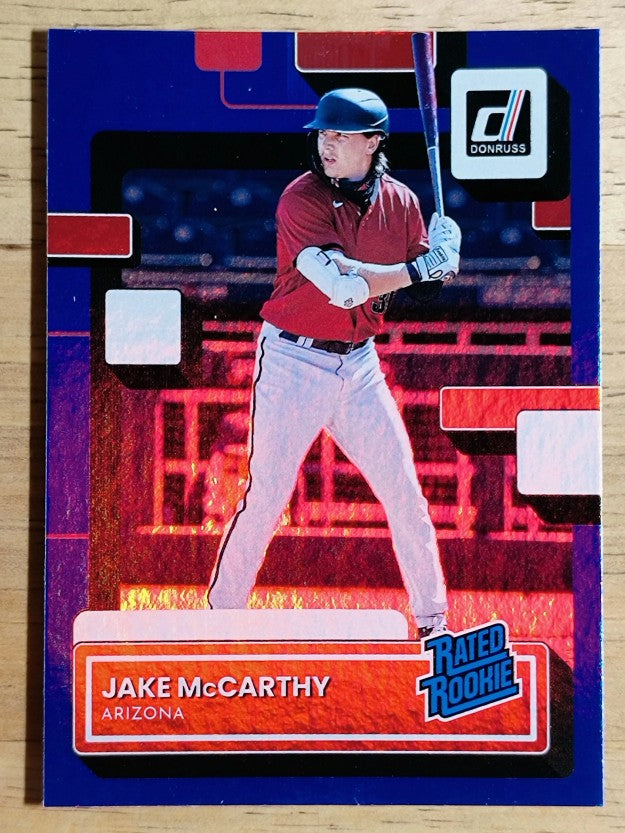 2022 Donruss Holo Blue #73 Jake McCarthy RR