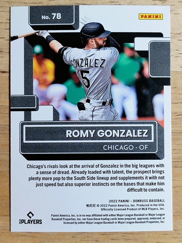 2022 Donruss Holo Blue #78 Romy Gonzalez RR
