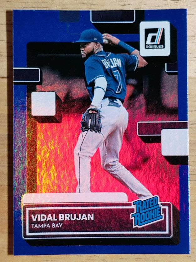 2022 Donruss Holo Blue #38 Vidal Brujan RR