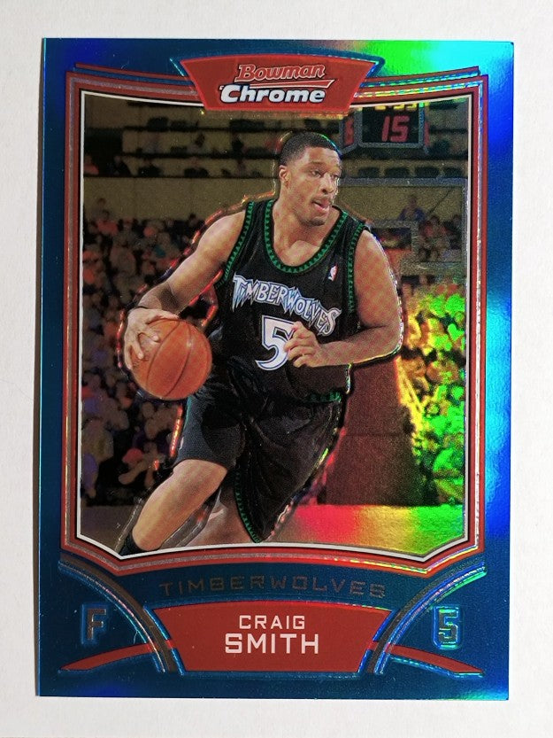 2008-09 Bowman Chrome Refractors Blue #75 Craig Smith