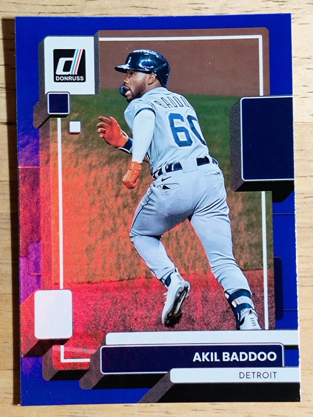 2022 Donruss Holo Blue #161 Akil Baddoo
