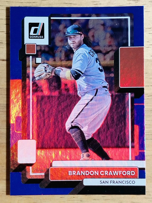 2022 Donruss Holo Blue #191 Brandon Crawford
