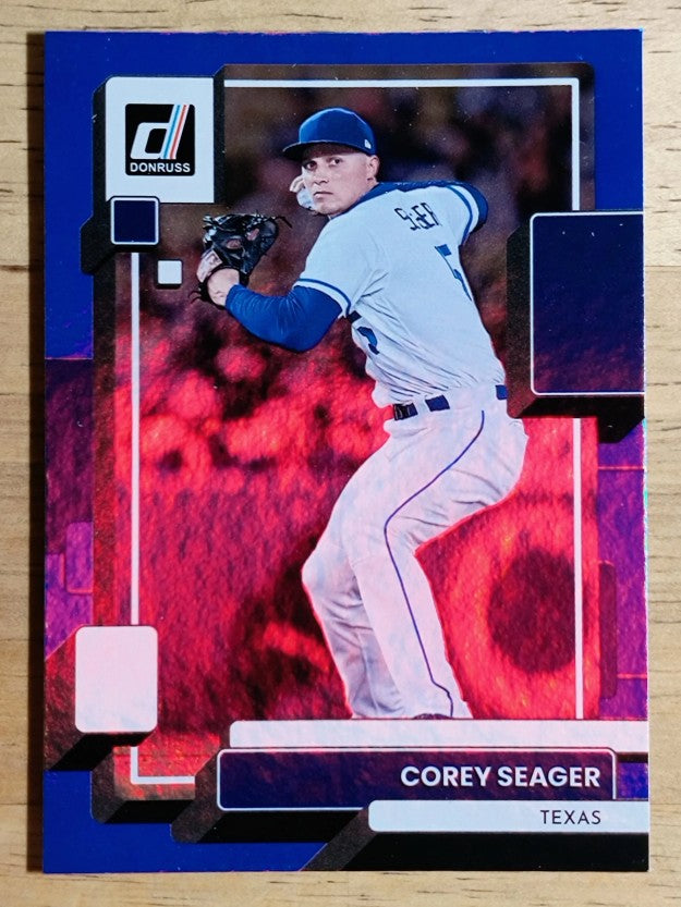 2022 Donruss Holo Blue #203 Corey Seager