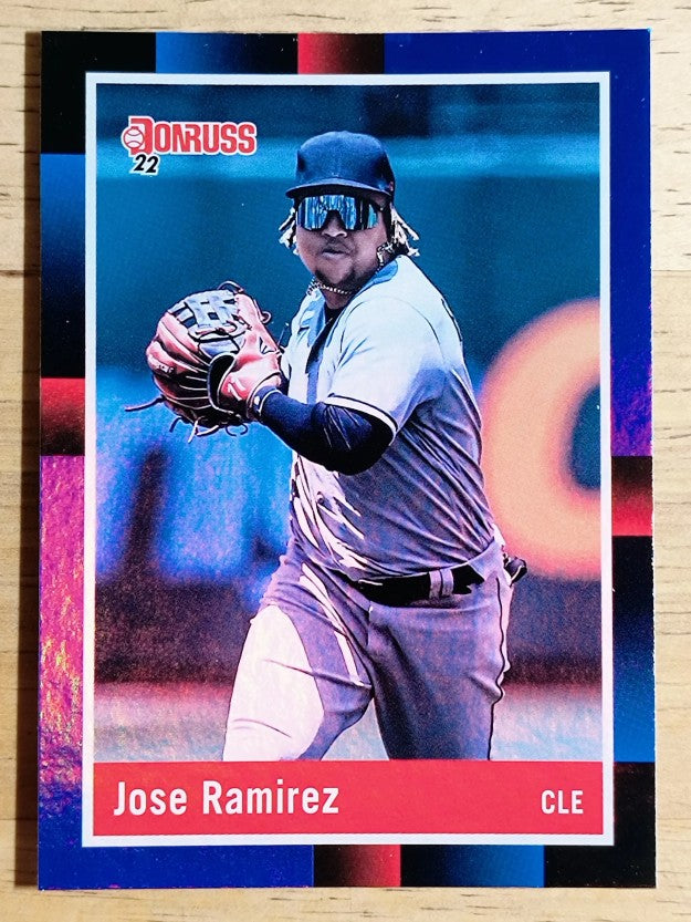2022 Donruss Holo Blue #235 Jose Ramirez RETRO