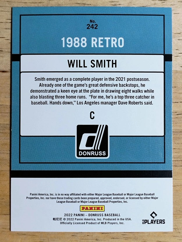 2022 Donruss Holo Blue #242 Will Smith RETRO