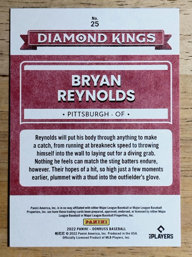 2022 Donruss Independence Day #25 Bryan Reynolds DK