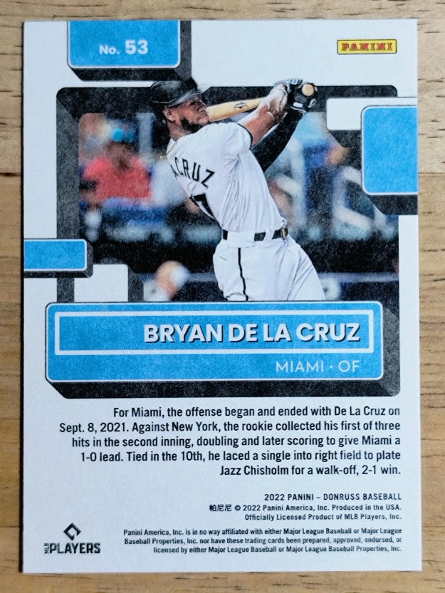 2022 Donruss Independence Day #53 Bryan De La Cruz RR