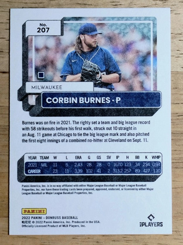 2022 Donruss Independence Day #207 Corbin Burnes