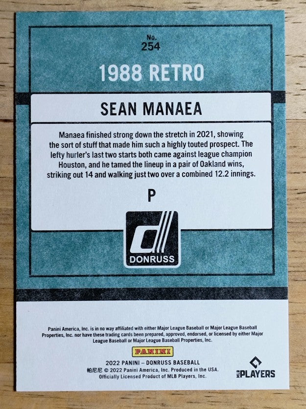 2022 Donruss Independence Day #254 Sean Manaea RETRO